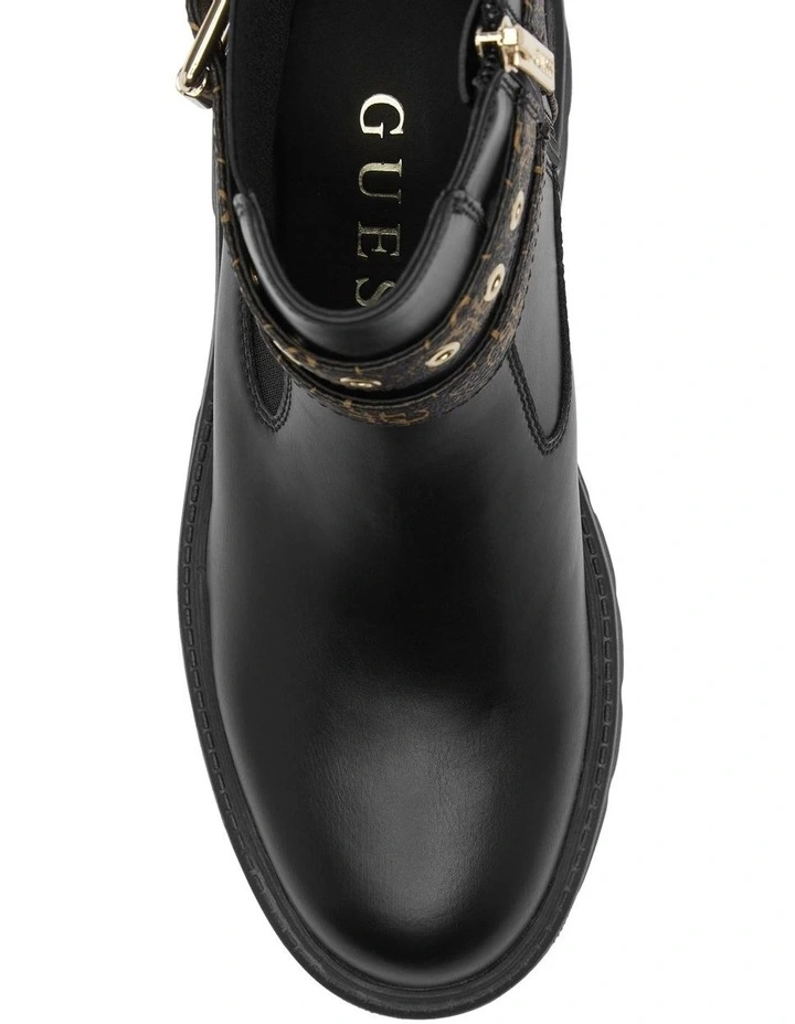 Sadrino Buckle Chelsea Boot in Black image 4