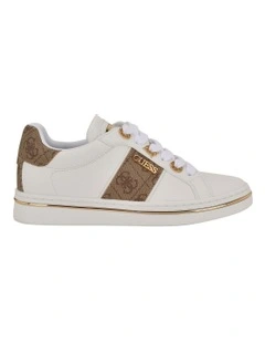 Stew Latte Logo Sneaker in White