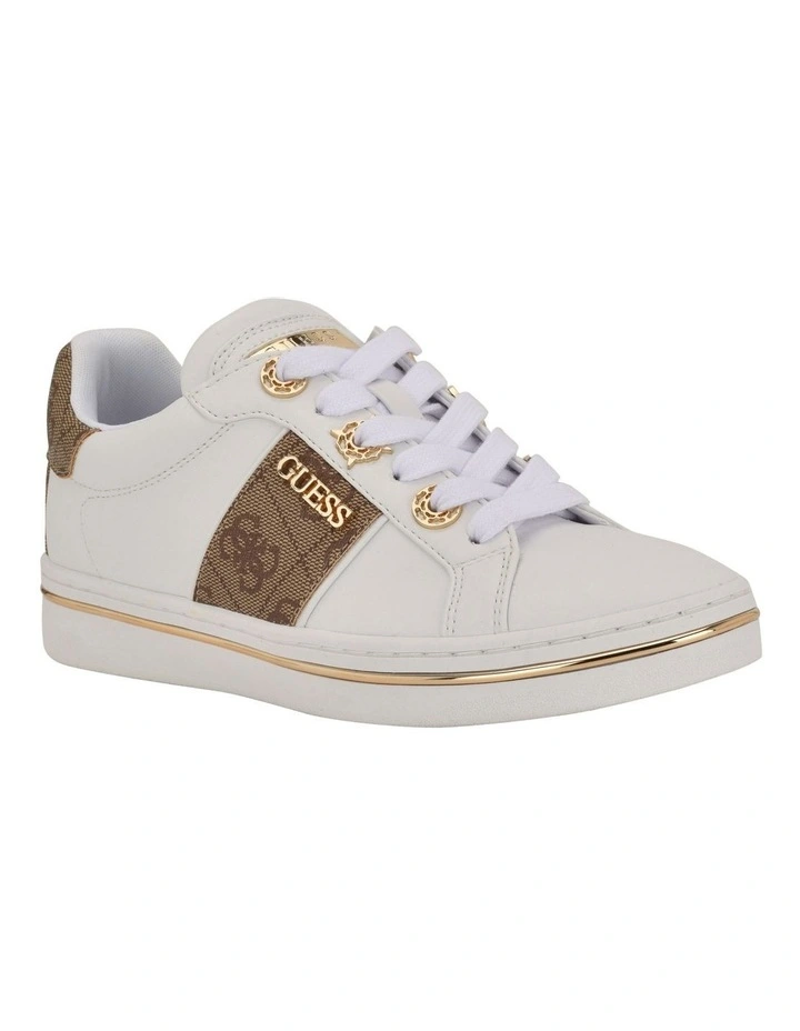 Stew Latte Logo Sneaker in White image 3