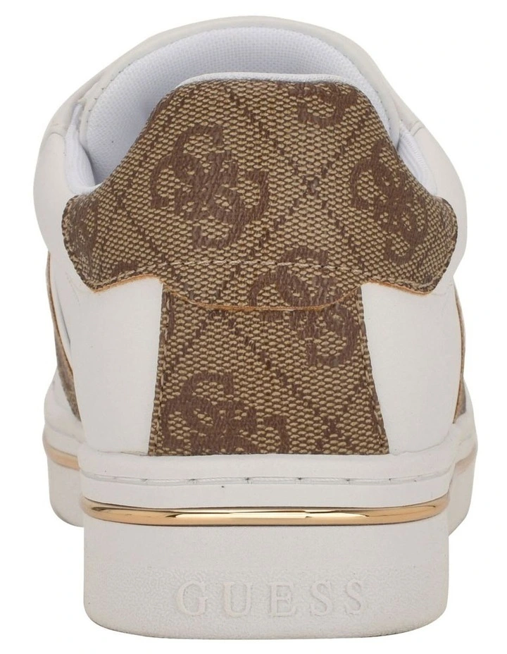 Stew Latte Logo Sneaker in White image 4