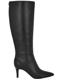 Wayla Knee High Boots in Black