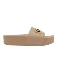Dreya Platform Sandals in Nude Gold