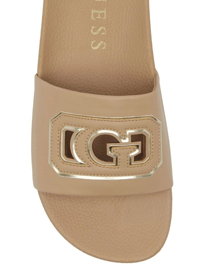 Dreya Platform Sandals in Nude Gold image 4