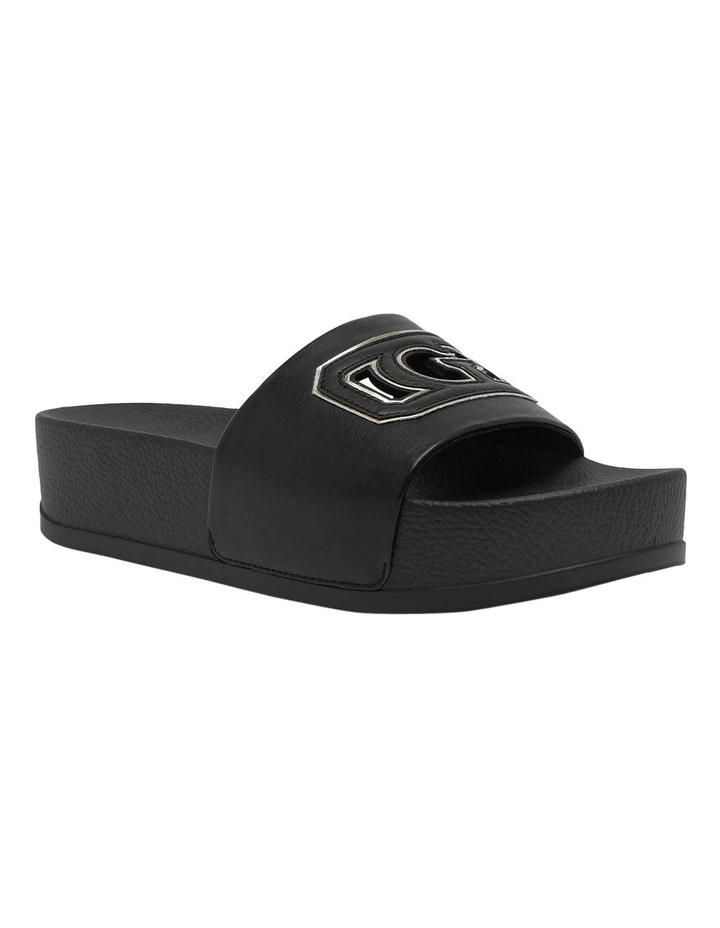 Dreya Platform Sandals in Black image 2