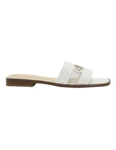 Reids Footbed Slide in White
