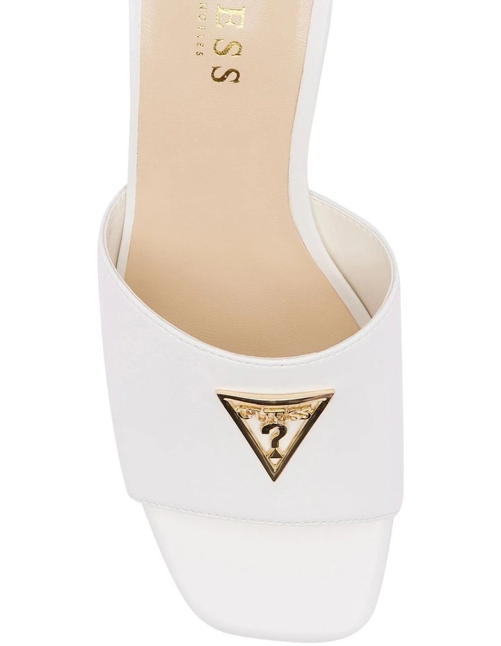 Wrenly Low Mules in White image 4