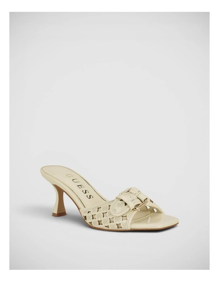 Dagnee Heeled Sandals in Cream image 2