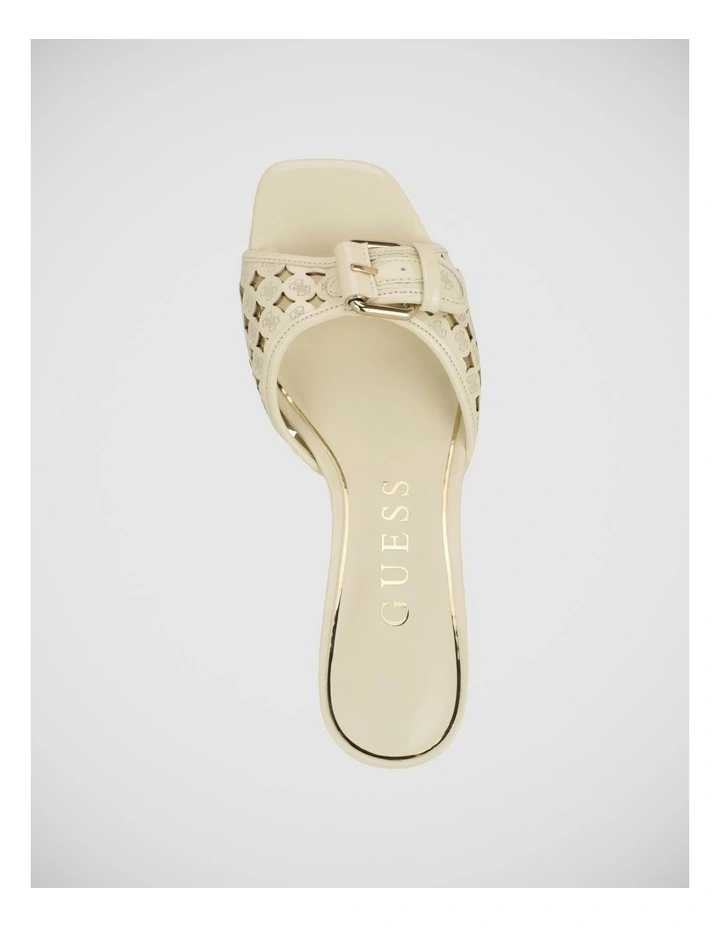 Dagnee Heeled Sandals in Cream image 3