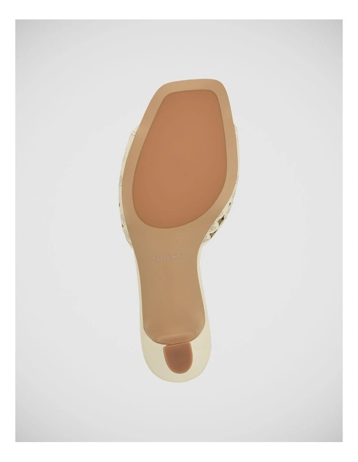 Dagnee Heeled Sandals in Cream image 4