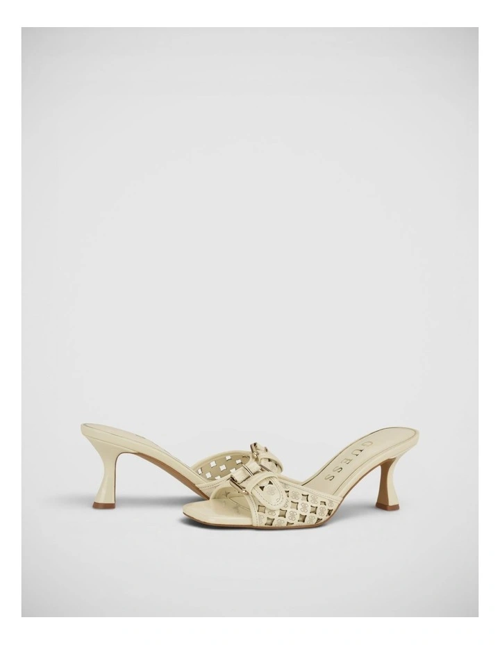 Dagnee Heeled Sandals in Cream image 6