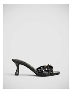 Dagnee Heeled Sandals in Black