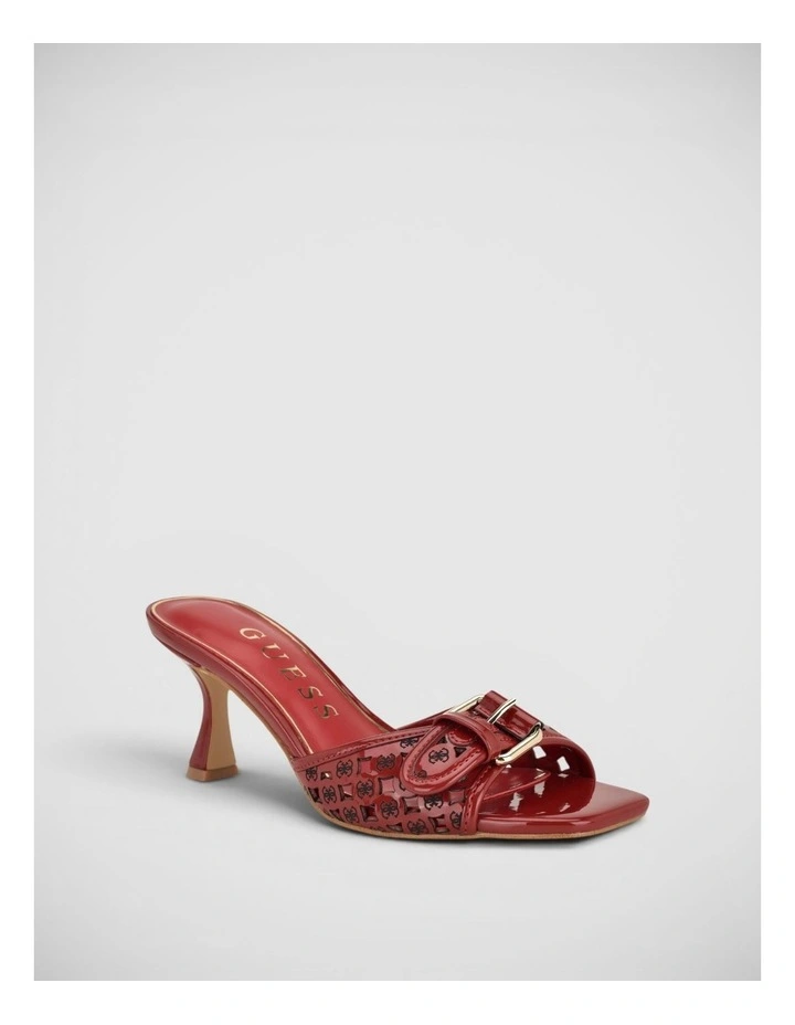 Dagnee Heeled Sandals in Red image 2