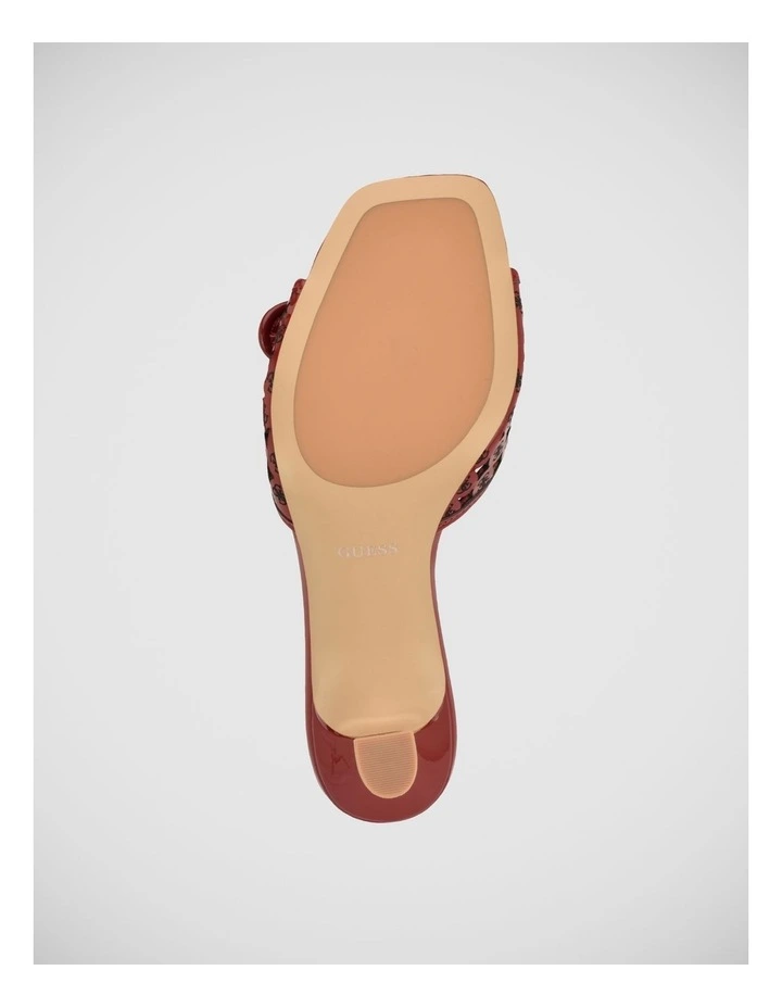 Dagnee Heeled Sandals in Red image 4