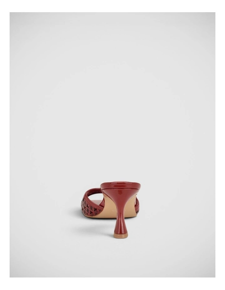 Dagnee Heeled Sandals in Red image 5