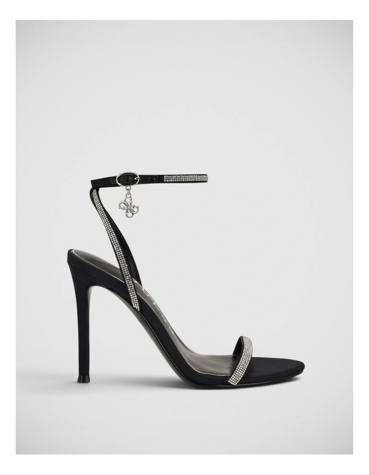 Charmer Rhinestones Sandals in Black image 1
