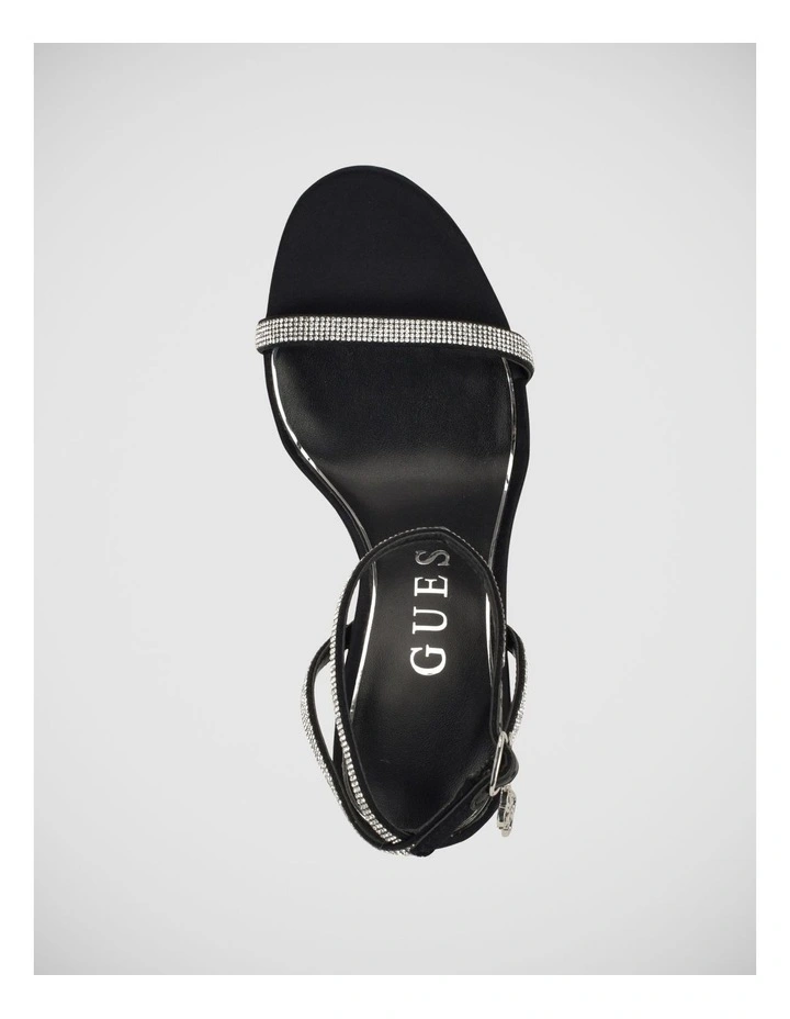 Charmer Rhinestones Sandals in Black image 3