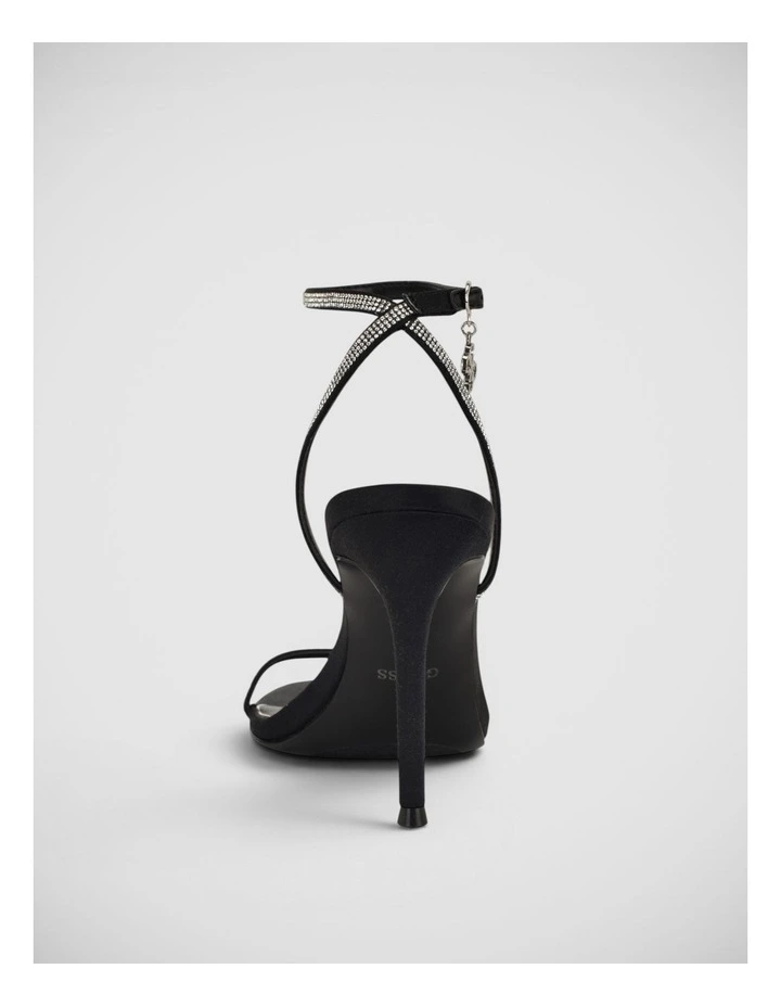 Charmer Rhinestones Sandals in Black image 5
