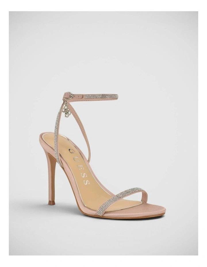 Charmer Rhinestones Sandals in Light Natural image 2