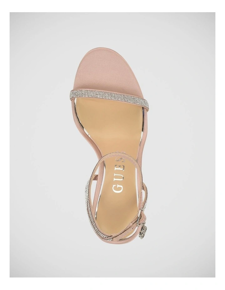 Charmer Rhinestones Sandals in Light Natural image 3