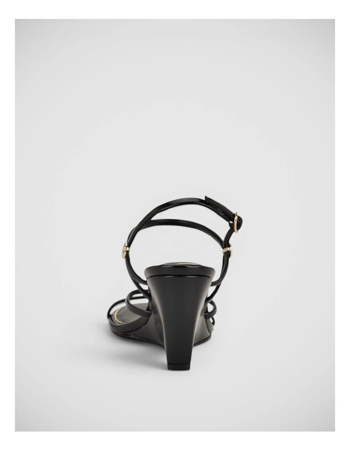 Devve Wedge Sandals in Black image 5