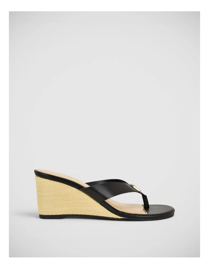 Milda Thong Sandals in Black image 1