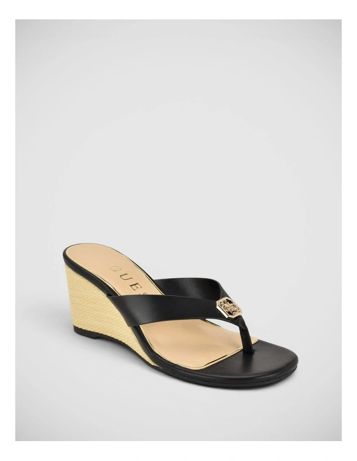 Milda Thong Sandals in Black image 2