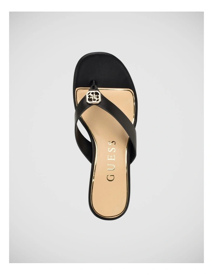 Milda Thong Sandals in Black image 3