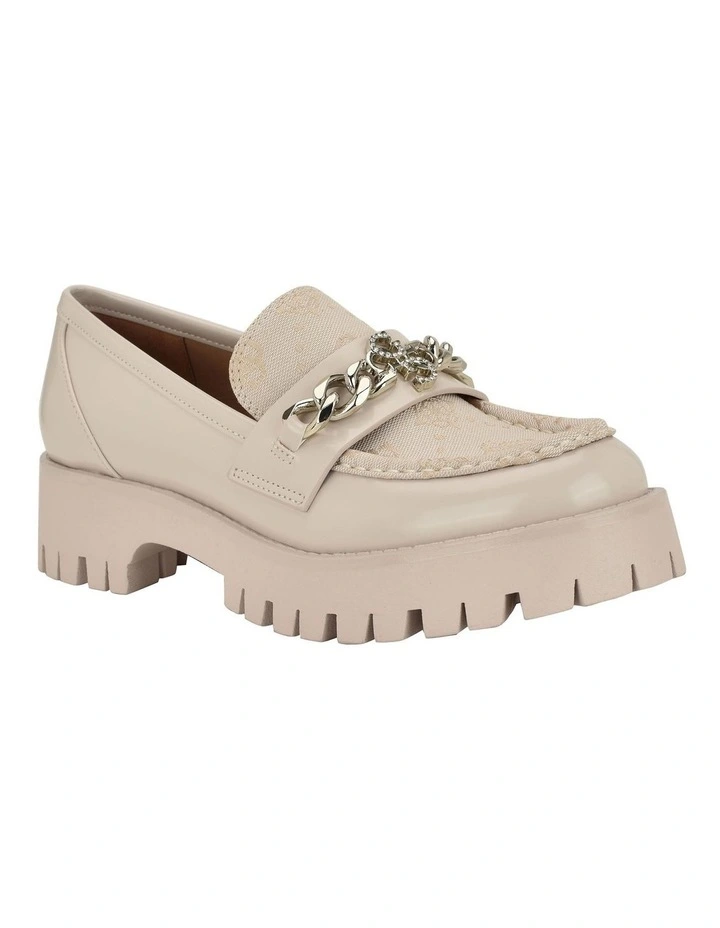 Almer Platform Loafer in Cream image 2