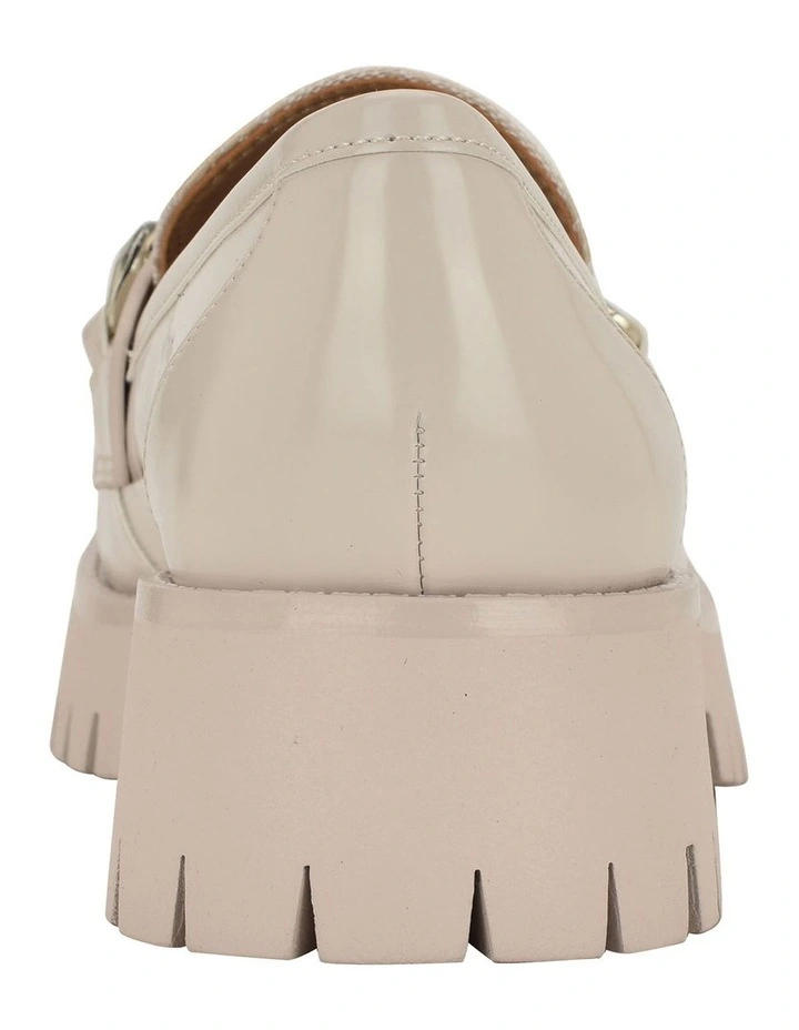 Almer Platform Loafer in Cream image 3