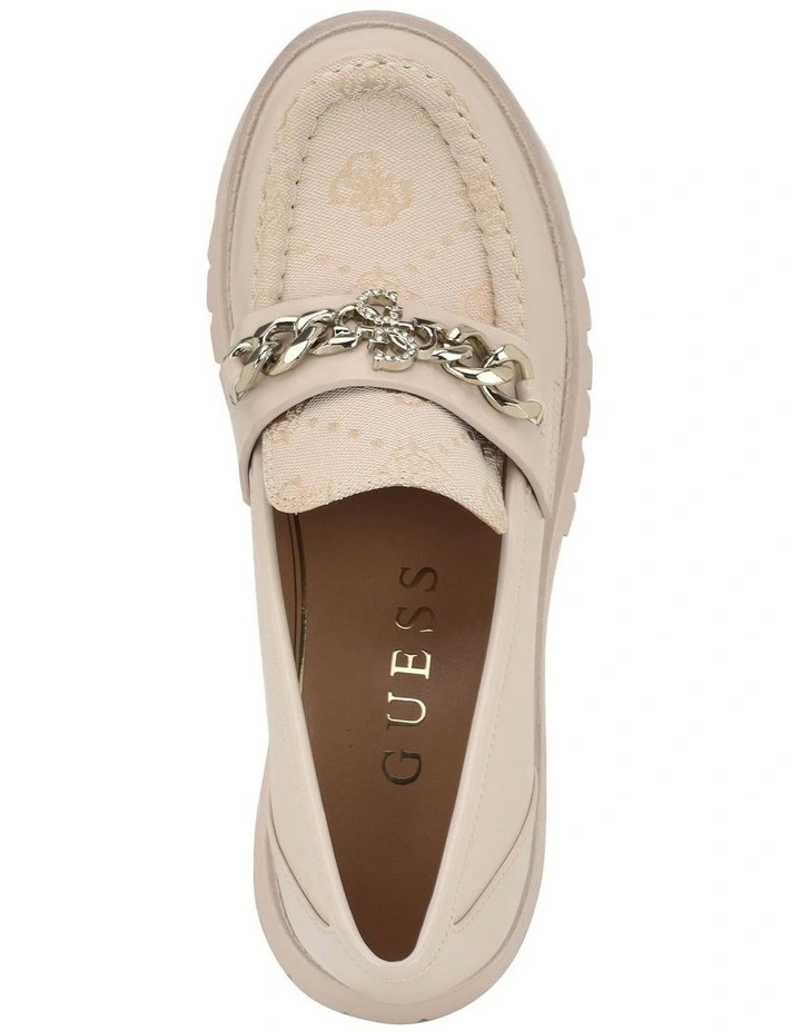 Almer Platform Loafer in Cream image 4