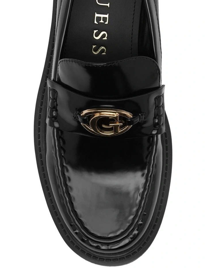 GUESS Yanika Mocassini Donna Con Suola Grossa - Tomaia In Pelle - Tacco 4.5 Cm
