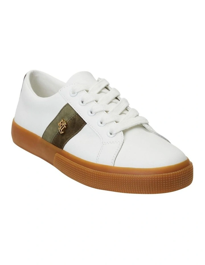 Janson IV Leather and Suede Sneaker in White image 2