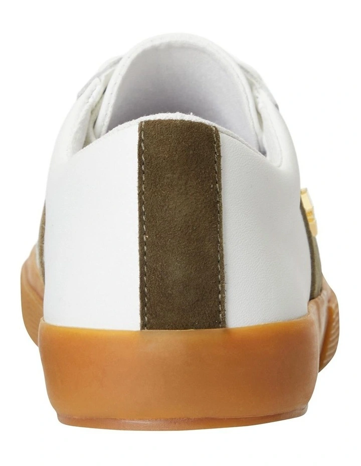 Janson IV Leather and Suede Sneaker in White image 4