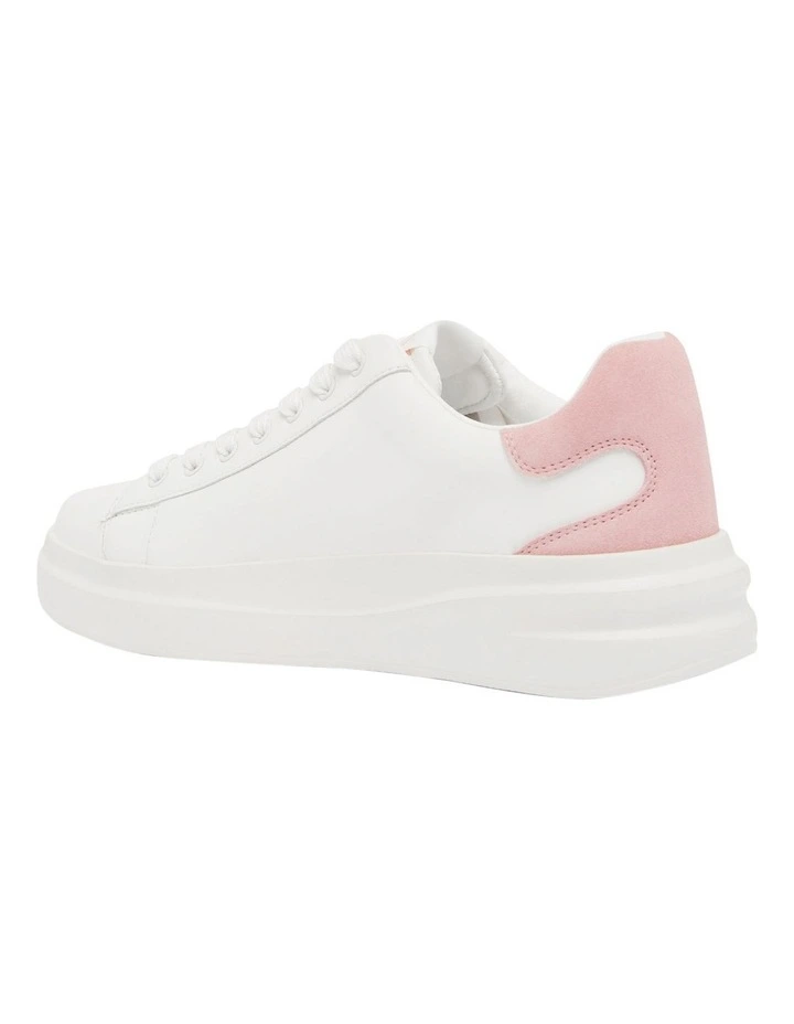 Elbina Platform Sneaker in White image 3