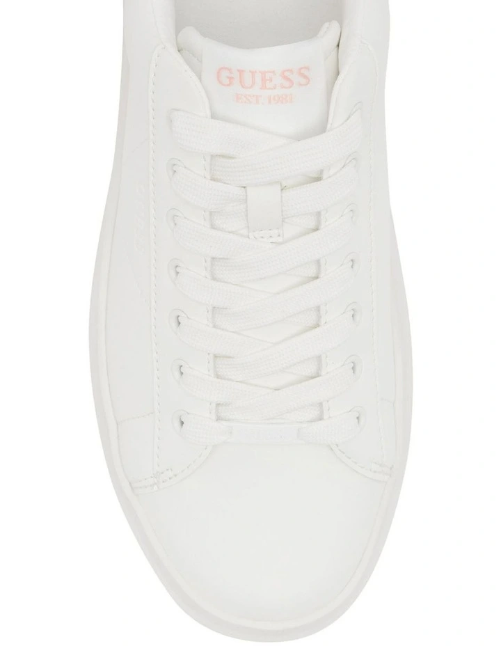 Elbina Platform Sneaker in White image 4