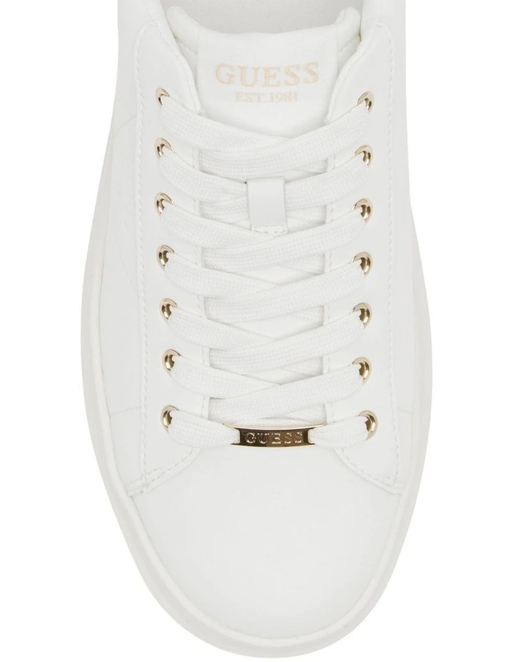 Elbina4 Platform Sneaker in White image 4