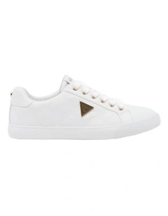 Garda Triangle Logo Sneaker in White