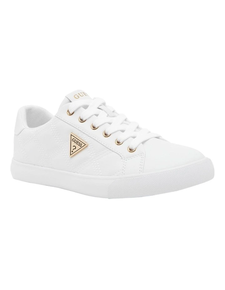 Garda Triangle Logo Sneaker in White image 2