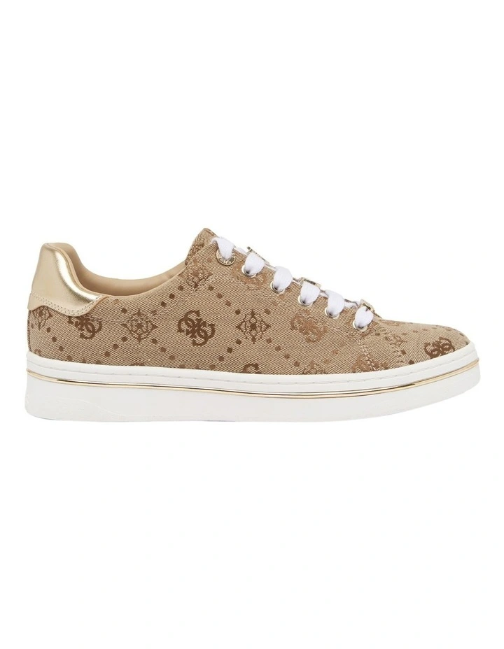 Stasey2 Logo Sneaker in Latte image 1