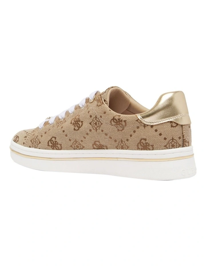 Stasey2 Logo Sneaker in Latte image 3