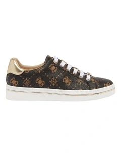 Stasey3 Logo Sneaker in Brown