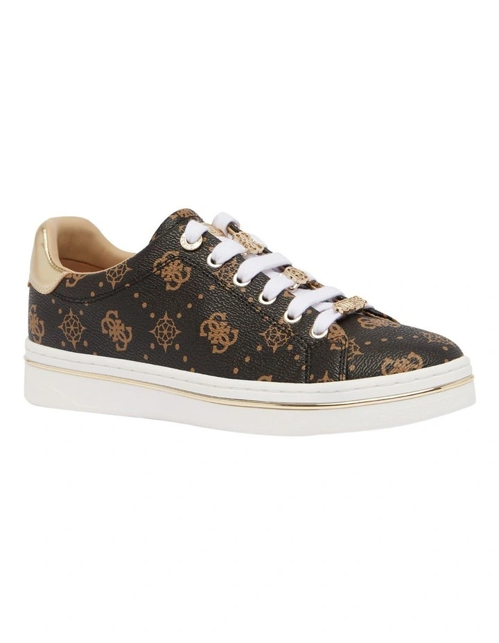 Stasey3 Logo Sneaker in Brown image 2