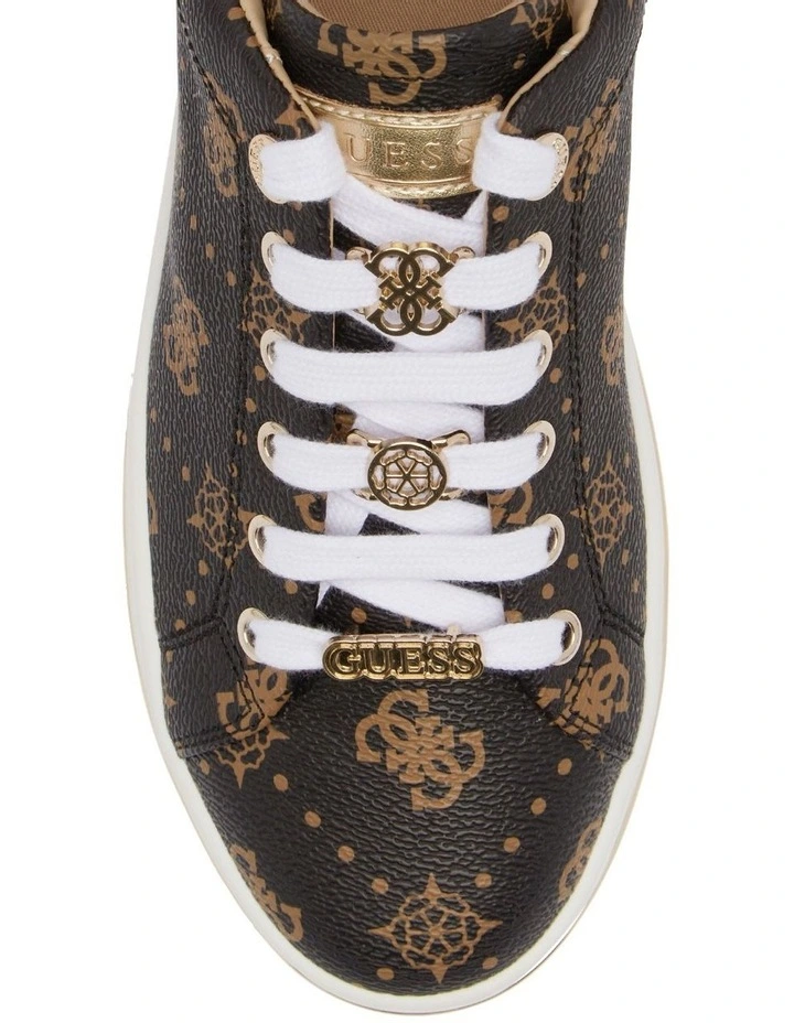 Stasey3 Logo Sneaker in Brown image 4