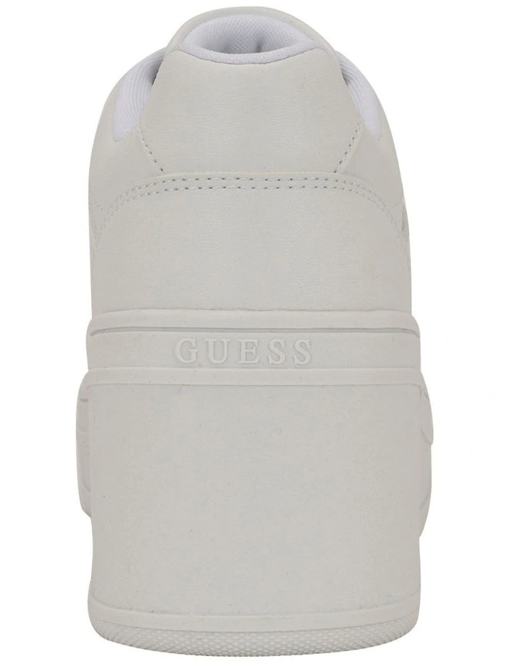 Rozinn Heeled Platform Sneaker in White image 4