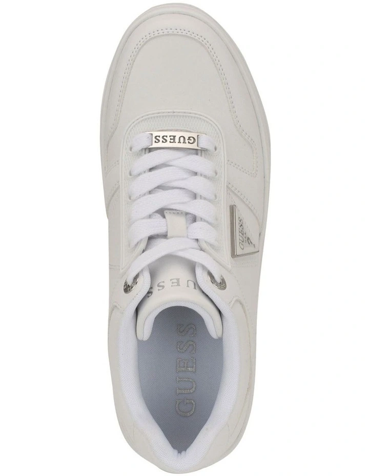 Rozinn Heeled Platform Sneaker in White image 5