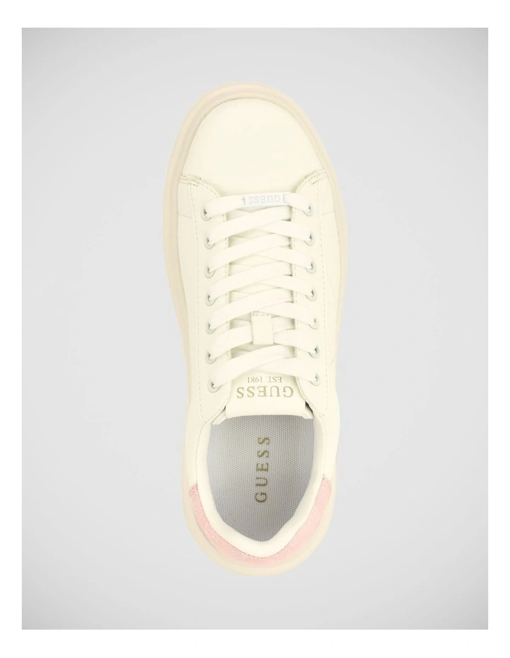 Elbina14 Sneakers in White Pink image 3