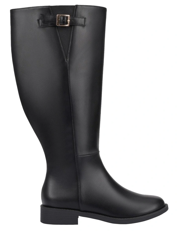 Garfield Wide Calf Tall Boot in Black image 1