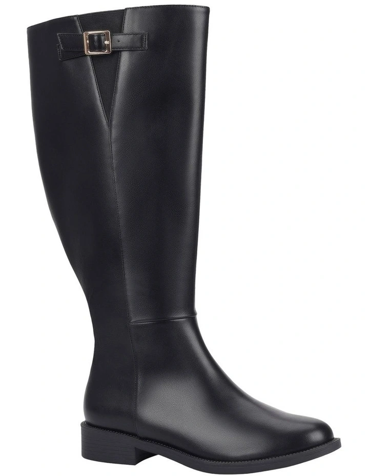 Garfield Wide Calf Tall Boot in Black