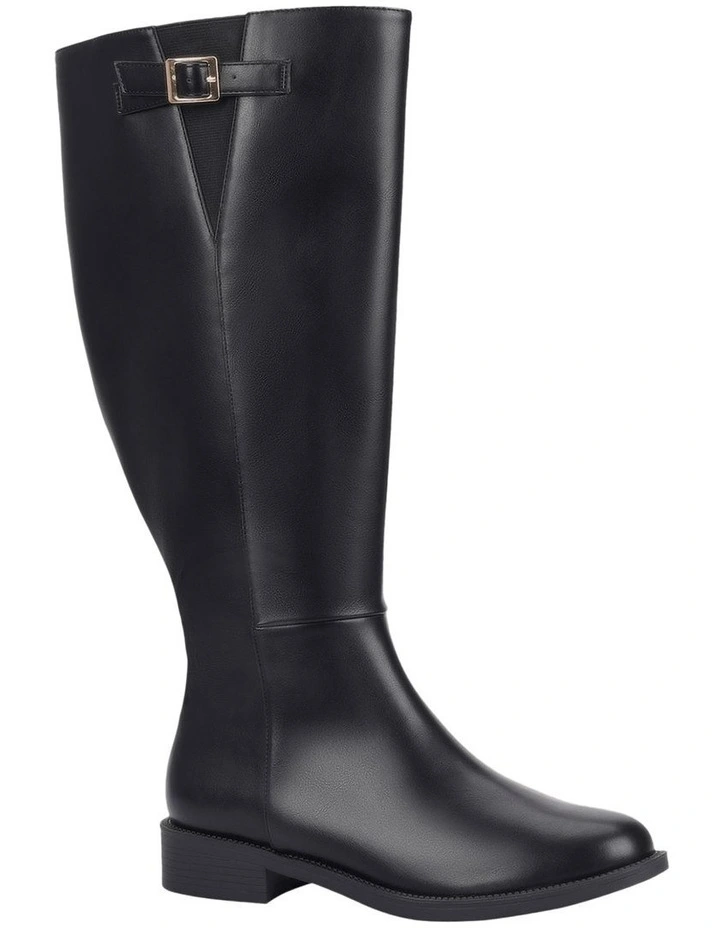 Garfield Wide Calf Tall Boot in Black image 2