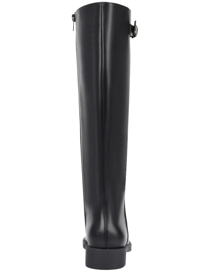 Garfield Wide Calf Tall Boot in Black